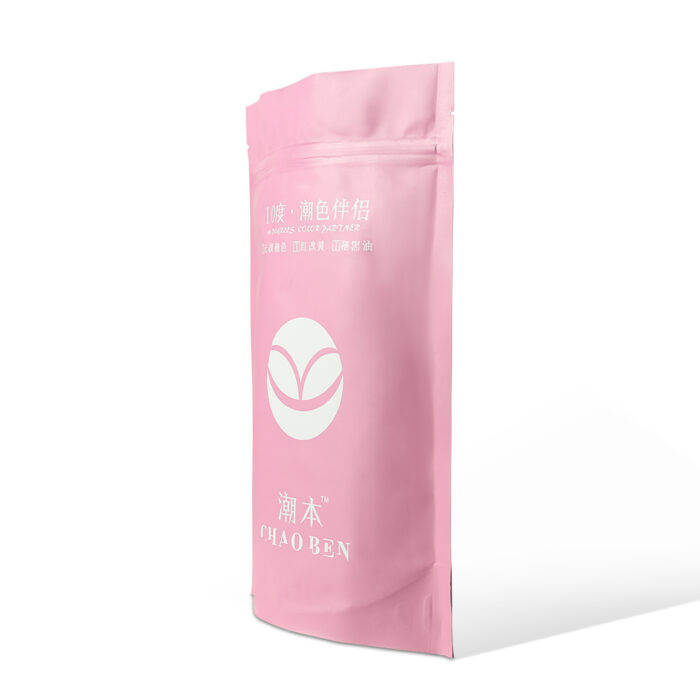 Custom Pink Cosmetic Packing Stand Up Pouch - Image 4